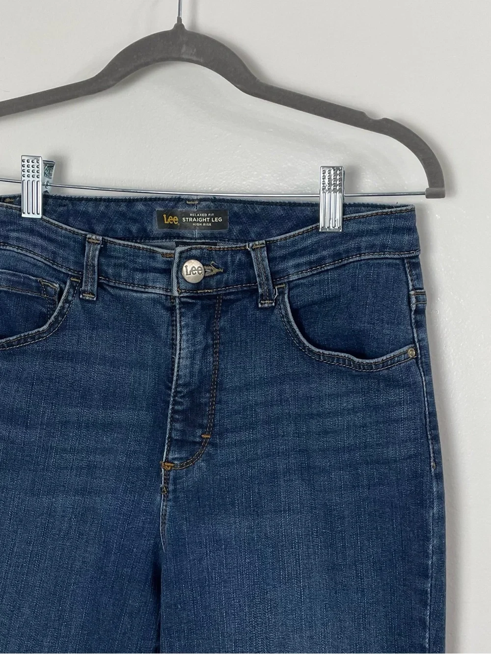 Lee Relaxed Fit Straight Leg High Rise Jeans